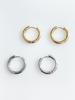August Harmony 20Mm Pipe Hoop Earrings