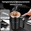 380ML Electric Coffee Self Mixing Mug IP67 Waterproof Coffee Stirring Mug USB Charging Digital Display Automatic Magnetic Cup