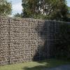 VidaXL Gabion Basket with Lid 200x100x200 Cm Galvanized Iron, Gabion Wall, Gabion Retaining Wall, Fence In 3295227