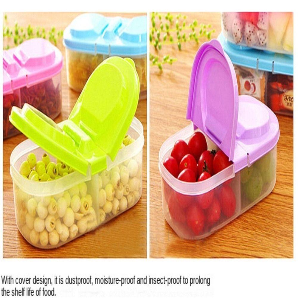 Portable Food Container Plastic Fruit Container Storage Box Household Lunch Box