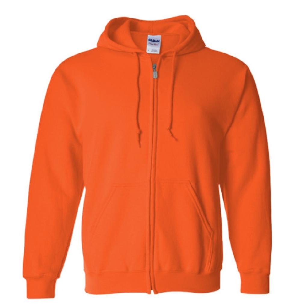 Gildan Heavy Blend Unisex Adult Full Zip Hooded Sweatshirt Top
