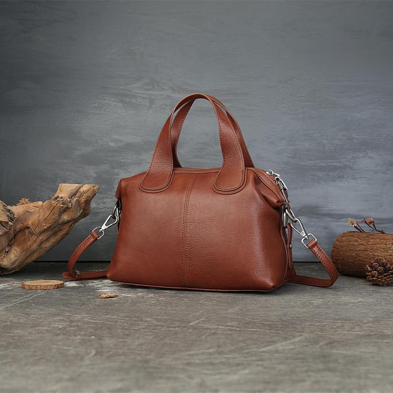 Large Capacity Handbag Genuine Leather Crossbody Bag Girls' Bag