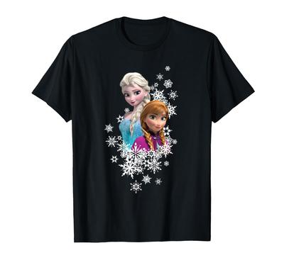 Disney Frozen Anna and Elsa Snowflakes T-shirt