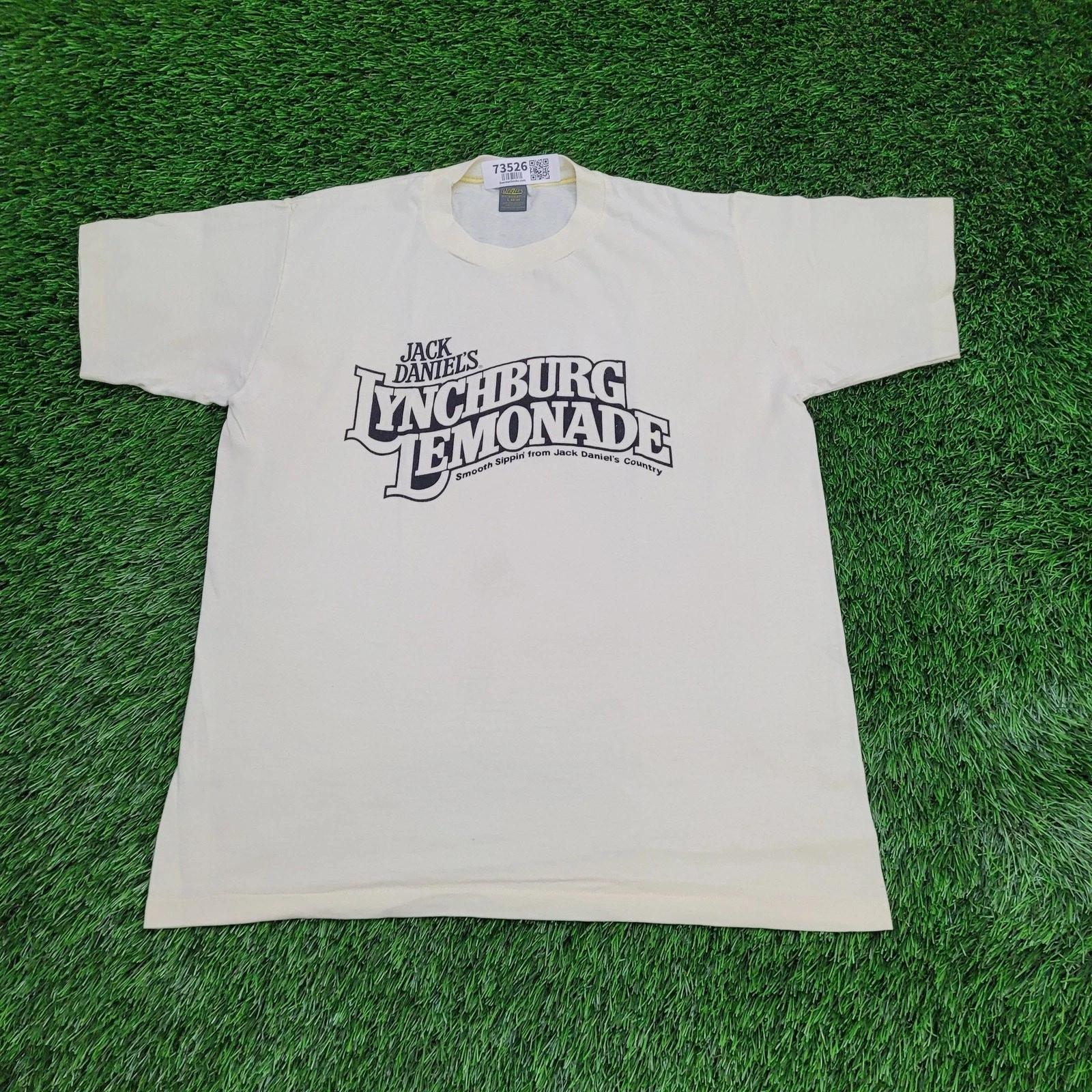 Vintage 70s Jack-Daniels Shirt Large 21x26 Lemonade Cocktail 2XL