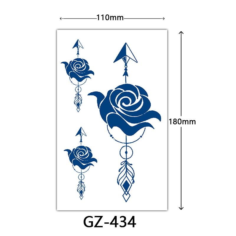 Autocolante Tatuaj Herbal, Autocolante Tatuaj cu Suc, Autocolante Tatuaj Semi-Permanent cu Litere Englezești Tatuaj