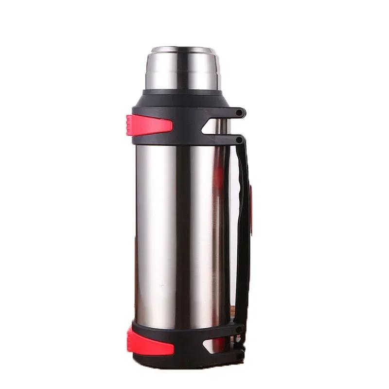 1200-4000ML Large Thermos Bottle Vacuum Flasks Stainless Steel Insulated Water Thermal Cup With Strap 48 Hours Insalation