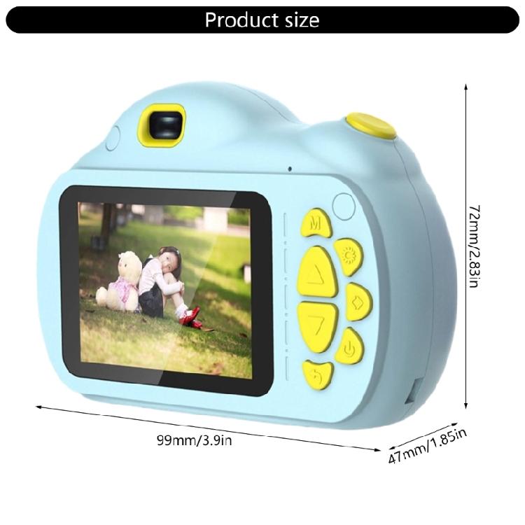 Kids Photography Camera Long Lasting Battery 2.5Hrs Video 16GB Memory Expansion Easy to Carry 5 Minutes Video Capacity