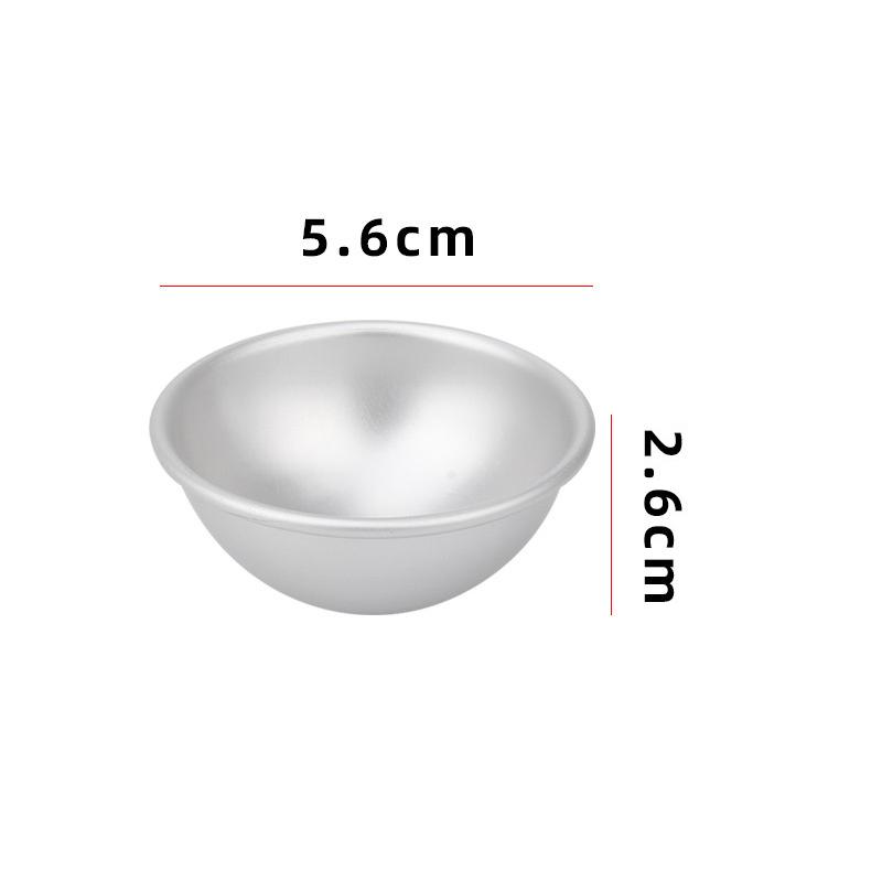 Practical Daifuku Dessert Bomb Mold Pan Tin Baking Cake Pastry Mould Snowball Mochi Mold 3D Aluminum Ball