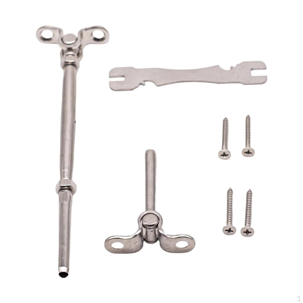 Kit Tensioner Hardware Fitting Stainless Steel Cable Rotating Connector Installation Suitable for