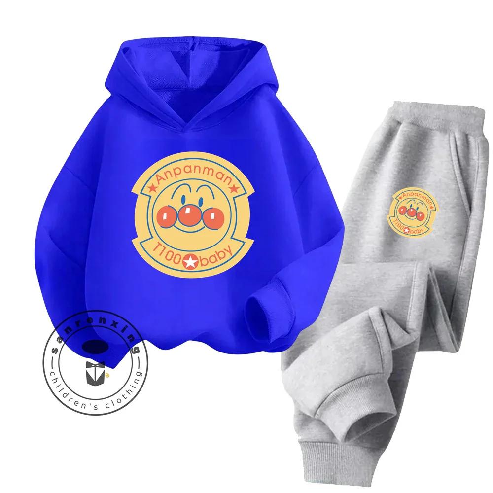 Ensemble de sweat à capuche de sport pour enfants, mode Anpanman abordable, vêtements économiques sans compromis sur la qualité, printemps-automne