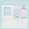 RosyPosy Snoopy Softcover Notebook: Cream Loose-Leaf with Colorful Pages, Stickers, and Horizontal Lines.