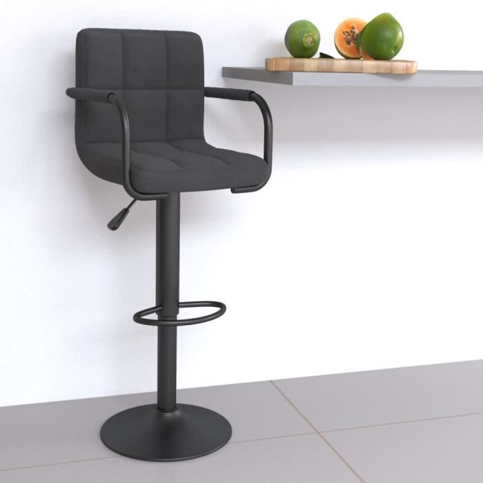 VidaXL Bar Stool Dark Grey Fabric