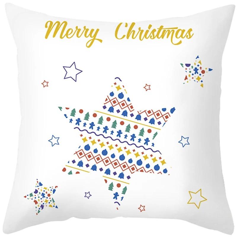Christmas Themed Pillowcases Car Accessories Office Santa Claus Living Room Sofa Home Pillowcases