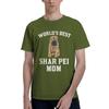 Shar Pei Mom 100 Cotton Casual Breathable Confortable Men Top Funny Mens TShirt Tshirts Men