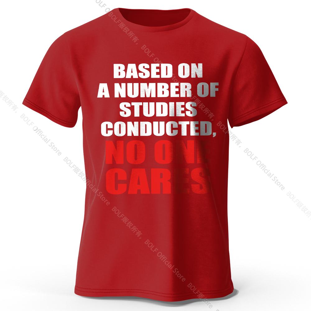 Men's No One Cares Printed T-Shirt 100% Cotton Oversized Edgy Graphic Tees for Women Summer Tops Punk Streetwear