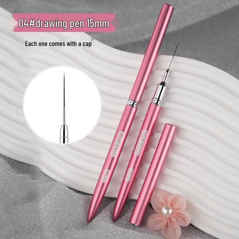 Ultra-Fine French Tip Cross-Stitch & Nail Art Pen - Metallic Cat Eye Flower Outliner