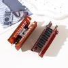 1pc New retro Ankela red phone booth hair clip, creative and personalized headband shark clip clip