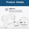 7.2W Mini Electric 12 Stitches Sewing Machine Household Multifunction Double Thread And Speed Free-Arm Crafting Mending W/ LED Light