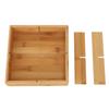 Snack Serving Tray Bamboo Board Paint Free Safe Eco Friendly Divided Dried Fruit Serving Container