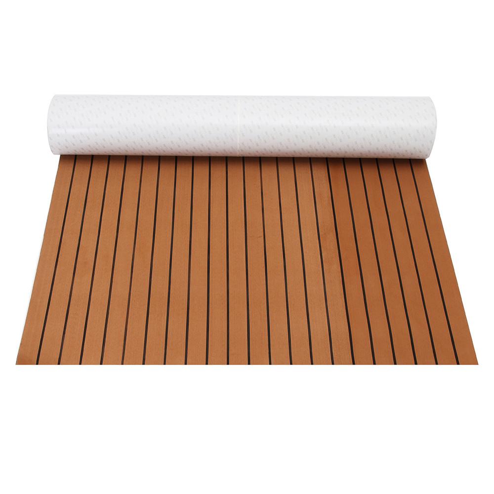 

Marine Boat Flooring 1200mmx2400mmx5mm Faux Teak Boat Decking Sheet Floor Mat Self-Adhesive EVA Foam Boat Yacht RV Caravan коричневый