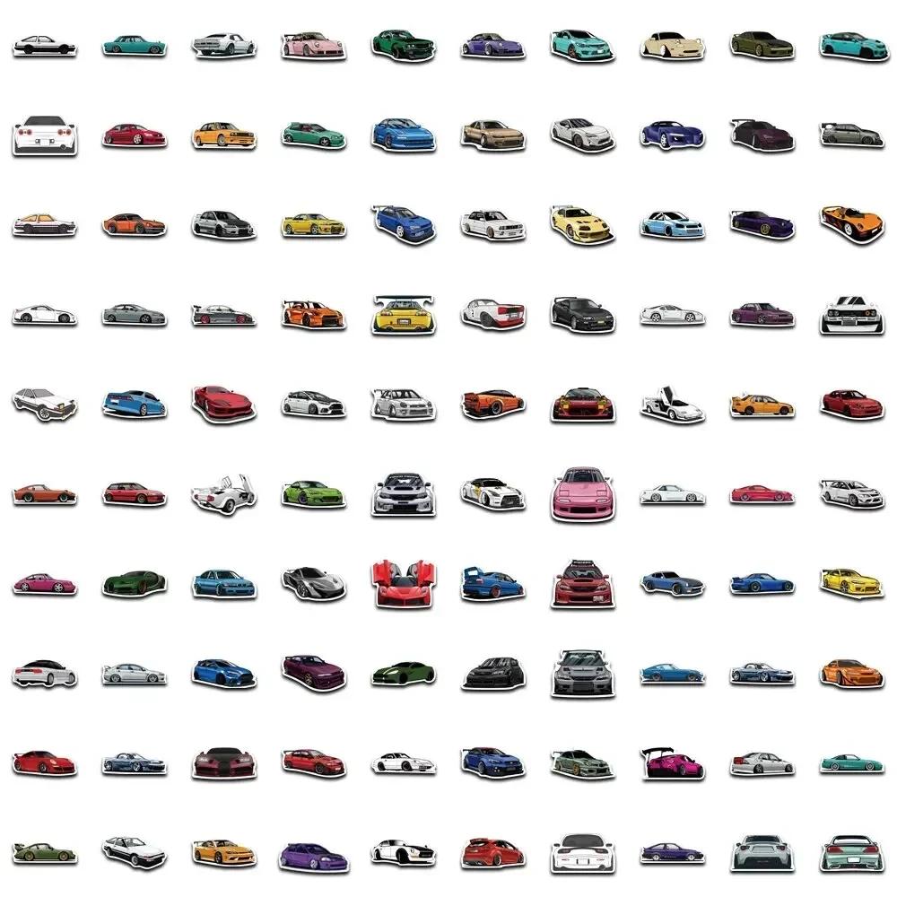 50pcs Cool Car Stickers - Racing Decals for Kids Phone Case Guitar Scooter Laptop Kettle Decoration Use