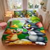 Tom Jerry'S Cheese Adventure Print 3Pcs Bedding Setduvet Cover With 2 Bedropillowcase Home Birthday Gift