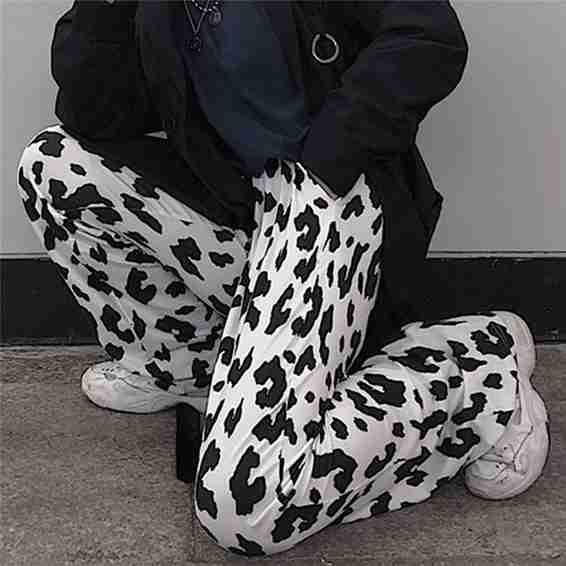 Pantaloni di stampa mucca donna coreano stile wide leg Pantaloni Harajuku  Pantaloni Summer Clothes Streetwear acquista in modo economico — spedizione  gratuita, recensioni reali con foto — Joom