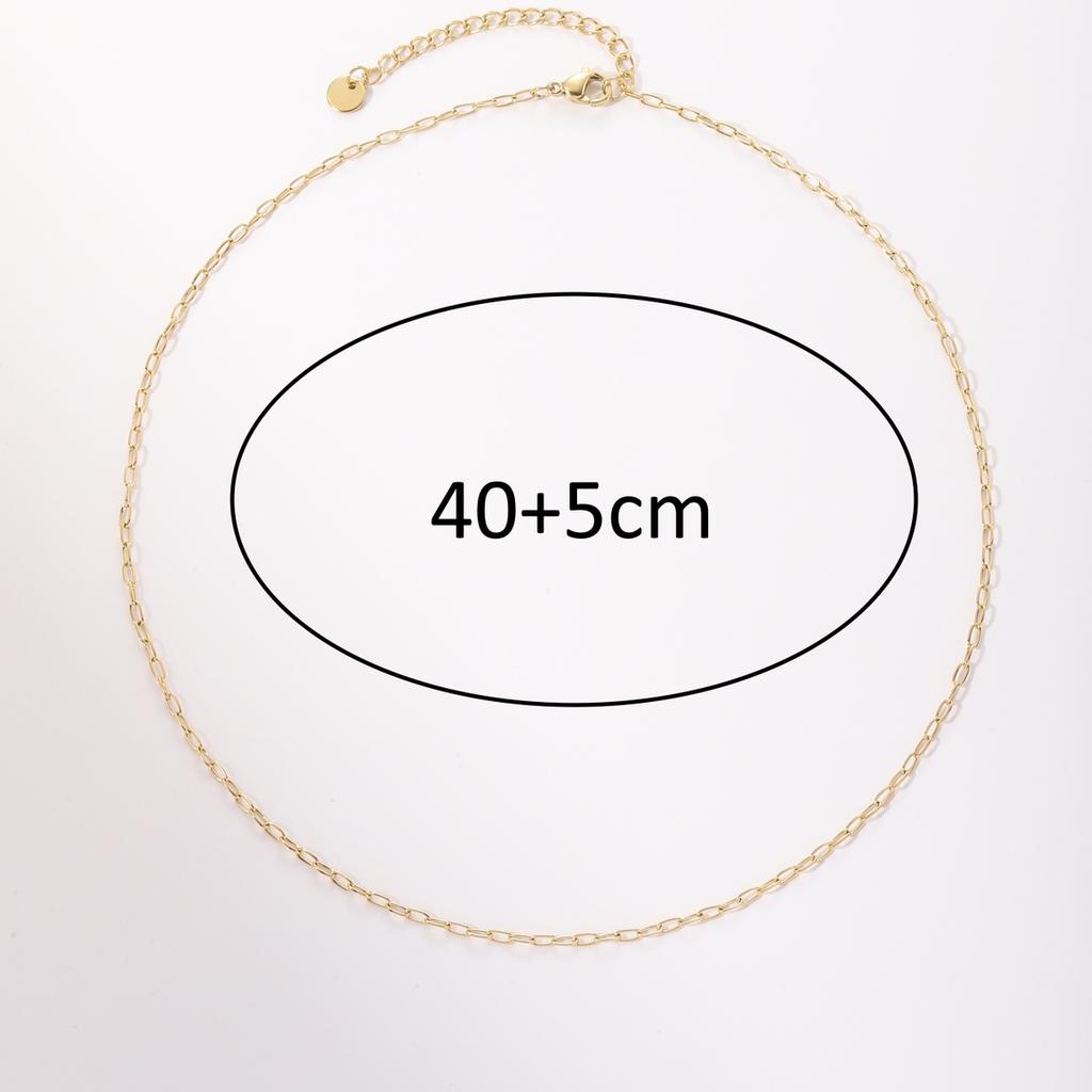 CARLIDANA Elegant 316 Stainless Steel Cuban Paperclip Link Chain Choker Necklace Jewelry for Fashionable Adults and Sophisticate