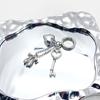 Elegant Metal Heart Keychain Bowknot Charm Unique Key Jewelry Fashion Accessory Fashionable Bag Pendant for Daily