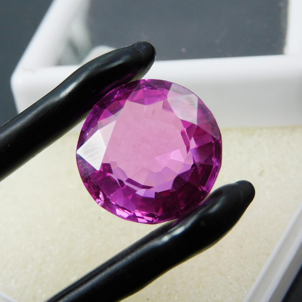 Pink Earring Sapphire Best 16.65 Ct Natural Round Cut CERTIFIED Loose Gemstone