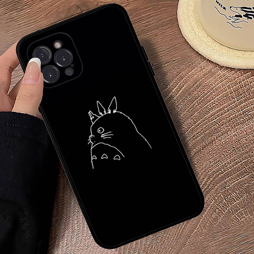Cartoon Clear Case For-T-T-TotoroS Phone Case For Iphone 17 16 15 16e 14 13 12 11 Pro Max Plus Case Cover Coque