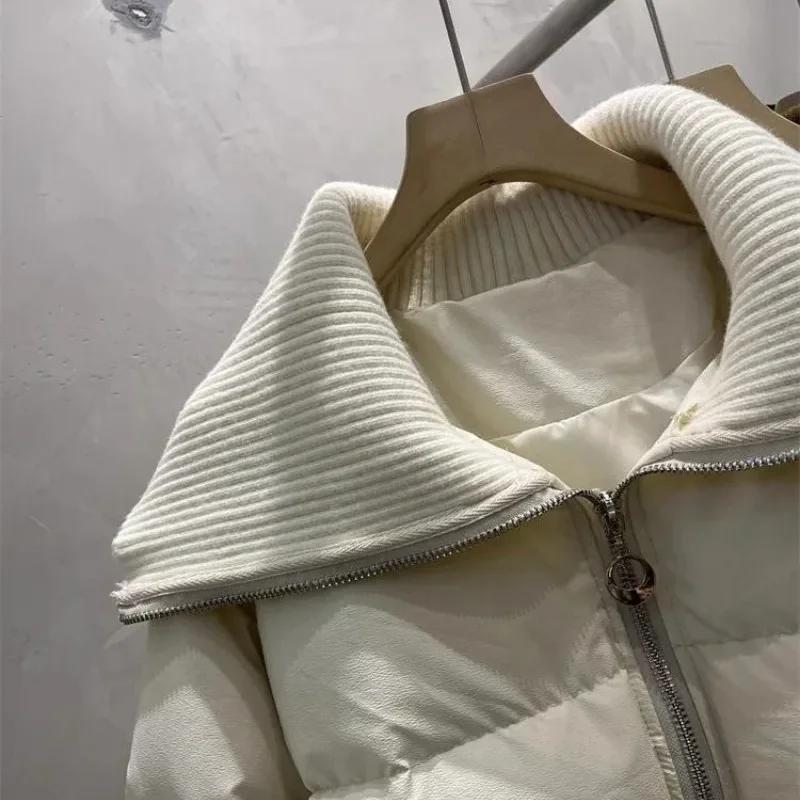Coats for Women Winter Cotton Jacket Lapel Collar Thickened Velvet Windbreaker Loose Casual Coat Top