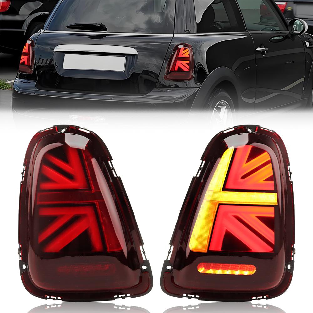

2PCS Tail Lights Assembly For Mini Cooper R56 R57 R58 R59 2007-2013 LED Rear Running Brake Reverse Turn Signal Lamps