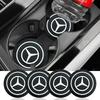 1/2pcs Non-slip Car Water Cup Pad Coaster Rubber Mat For Mercedes Benz W211 W205 W213 W203 C218 A207 CLA CLS E Class Accessories W1