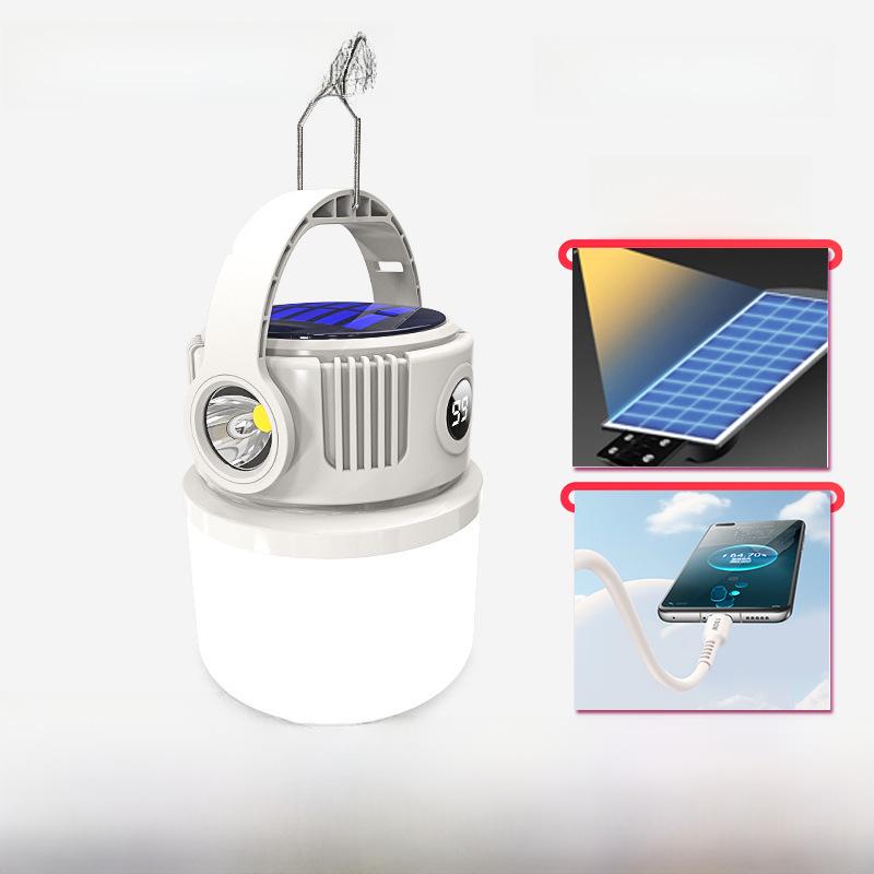 Portable Solar Camping Lamp with Long Battery Life and Bright Light