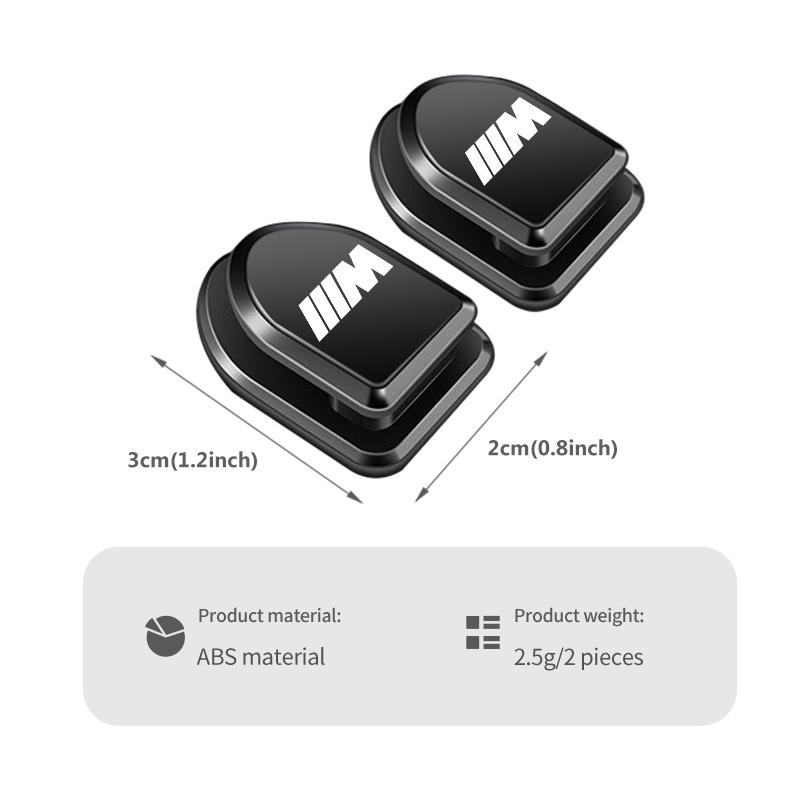 BBKN7 2/4pcs Car Hanging Storage Adhesive Hooks Organizer Holder For BMW Performance M E87 E30 E46 E28 F35 G20 E93 F20 X3 X
