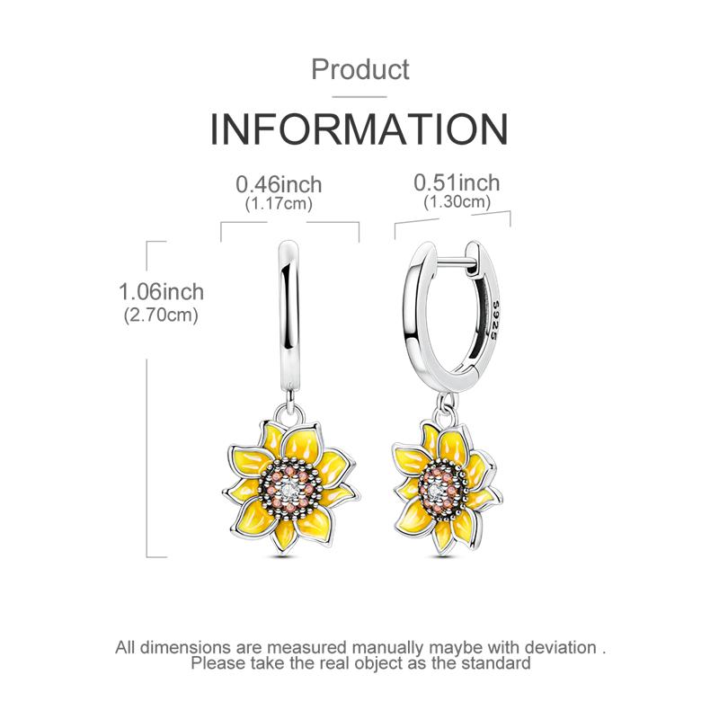 Pendientes originales de plata de ley 925 de cobre con forma de margarita y tulipán para mujer 2025 Pendientes de botón Pendientes de flor Aniversario Circonita Regalo