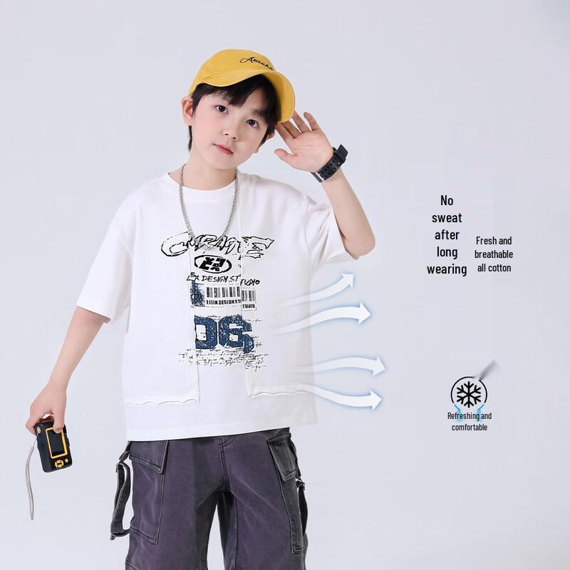 Boys' Summer Cotton Short Sleeve T-Shirt