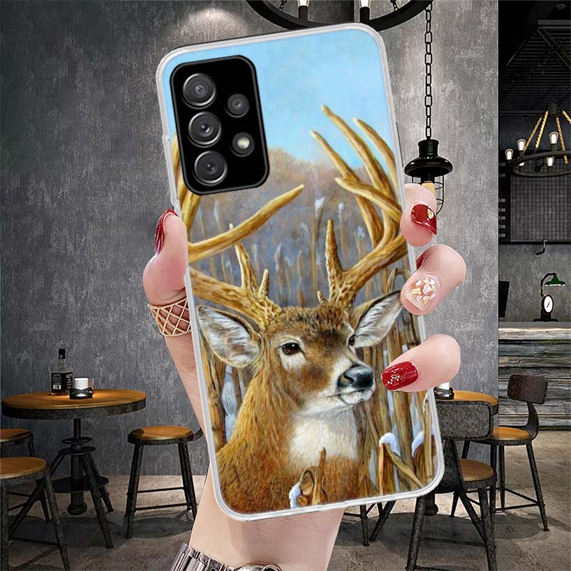Hirschjagd Camo Handyhülle Für Samsung Galaxy A12 A22 A32 A52 A72 A02S A51 A50S A71 A70 A31 A20S Note 20 Ultra S10 A10S Galaxy