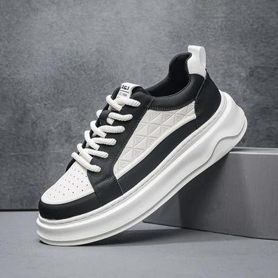 Fashion Fashion Cow Leather Platform Men's Board Shoes Spring Autumn Soft Sole Casual Male Sneakers Designer Sports Zapatos Para Hombre