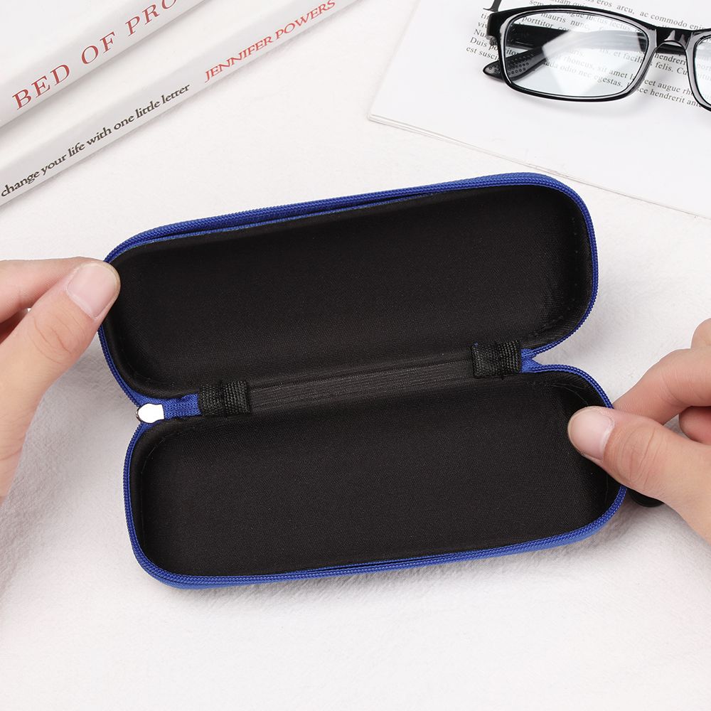 Reise-Lesebrille Tragetasche Jeansstoff Brillenetui Reißverschluss Sonnenbrillen Schutz Widerstandsfähigkeit Behälter Brillenetui