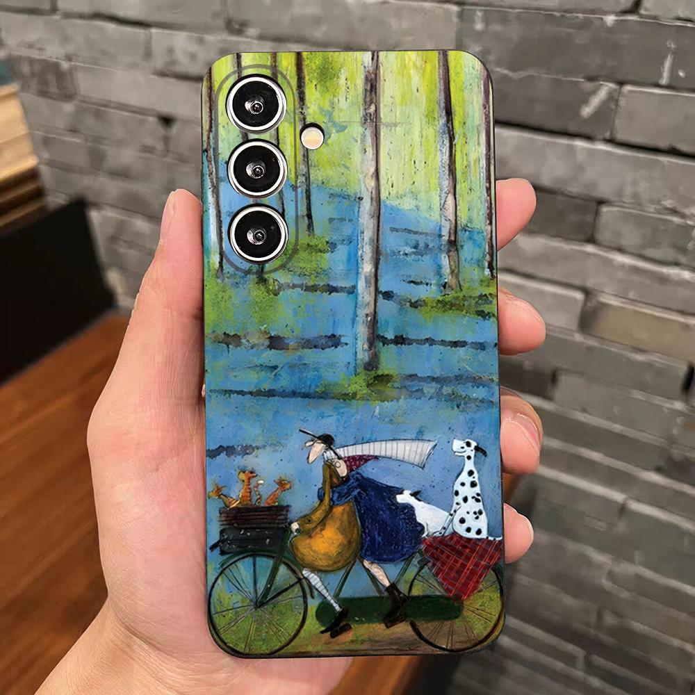 Sam Toft Art Abstract Landscape Phone Case For Samsung S26 S25 Edge S24 S23 S22 S21 S20 Ultra Plus Fe Galaxy Silicon Cover
