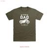 Biker Dad T Shirt Vintage Washed Unisex Breathable Casual Slightly Homme Soft Top For Everyday Wear Streetwear Designer Clothes