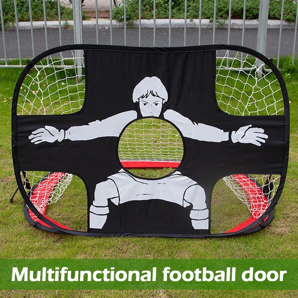Multifunctional Football Door Foldable Portable Nylon Soccer Goal Net Kids Children Football Target Net