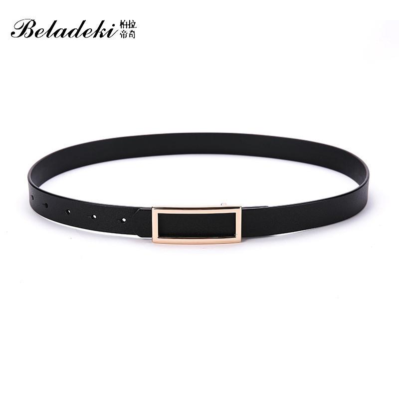 

Classic Leather Belt For Women With Smooth Buckle And Casual Style For Office And Daily Wear Black,95cm