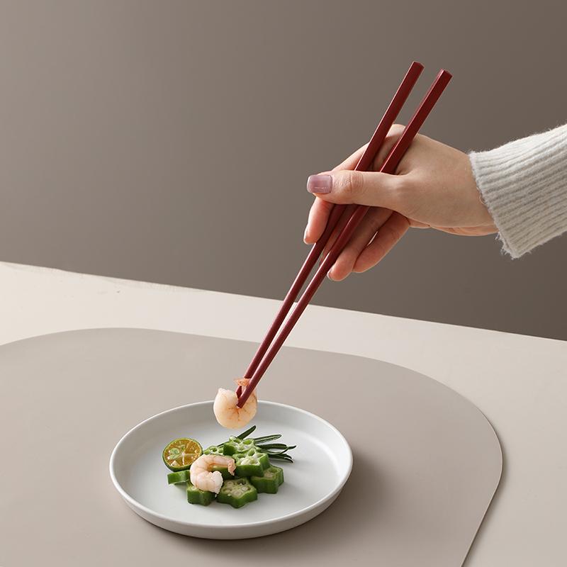 5 Pairs Chopsticks Set 24cm Mixed-color Chopsticks Heat-resistant Antibacterial Mildew-proof Anti-slip Kitchen Tableware Set
