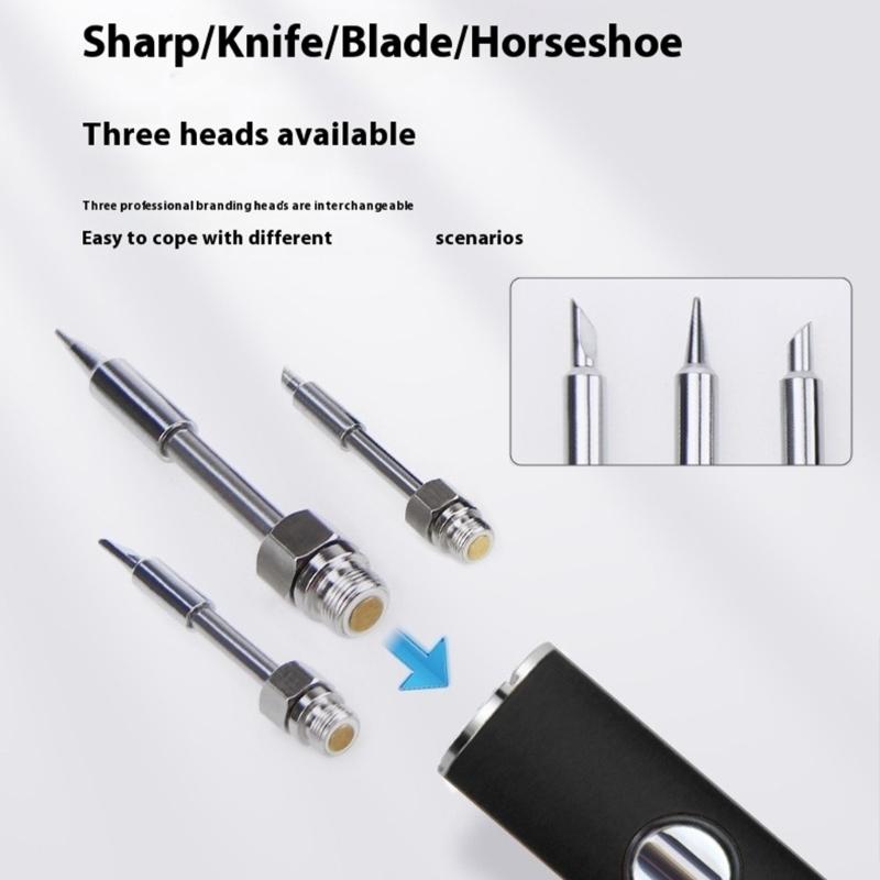 Rechargeable USB Powered Welding Soldering Iron Featuring 3 Temperature Setting For Home Repair Model Making Enthusiasts