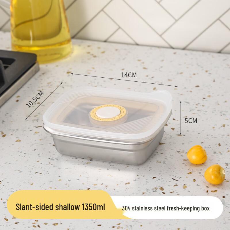 304 Stainless Steel Microwavable Sealed Food Storage Container 350ml