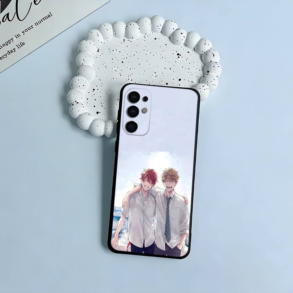 BL- Anime Ritsuka- Mafuyu Sato -Given  Soft Silicone Case for Samsung S25, S24, S21, S22, S23, S30, Ultra, S20, Plus, Lite-Black