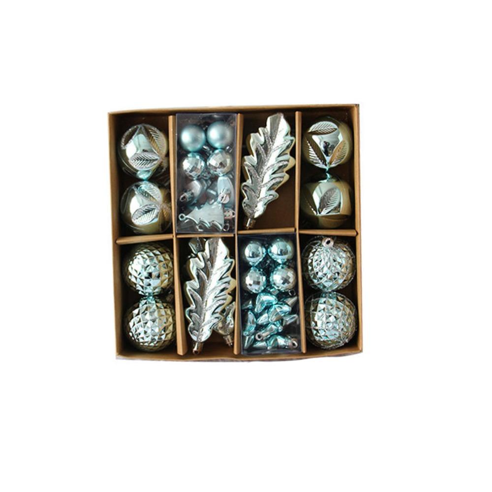 40pcs Shatterproof Christmas Ball Set Waterproof Christmas Tree Decoration Pendant  Home